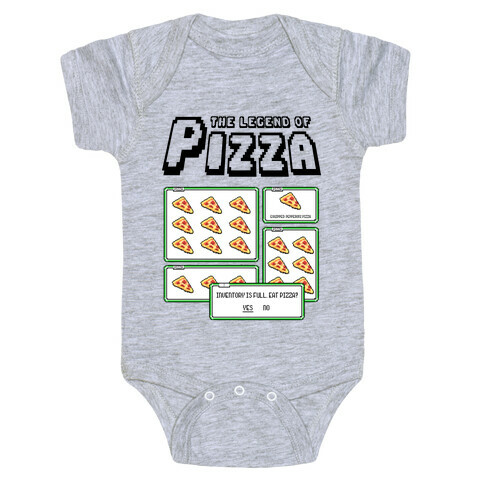 Pixel Pizza Inventory Baby One-Piece