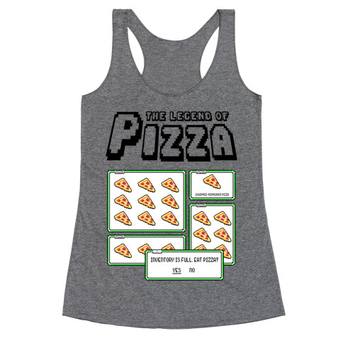 Pixel Pizza Inventory Racerback Tank Top