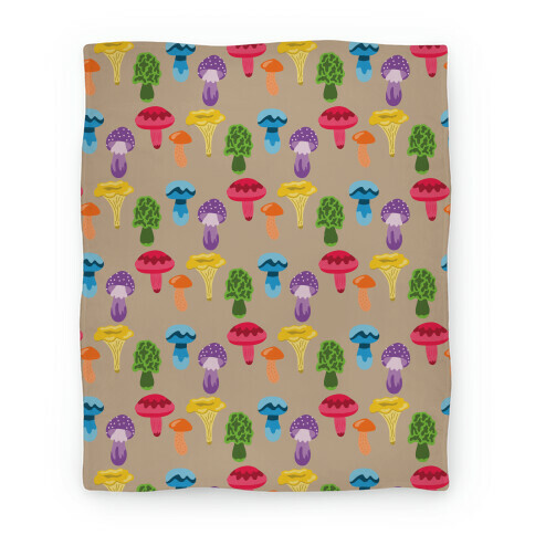 Gay Mushroom Pattern Blanket