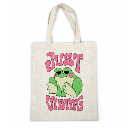 Just Vibing Groovy Frog Casual Tote