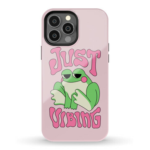 Just Vibing Groovy Frog Phone Case