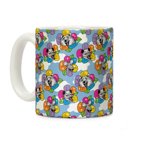 Trash Blossom Pattern Coffee Mug