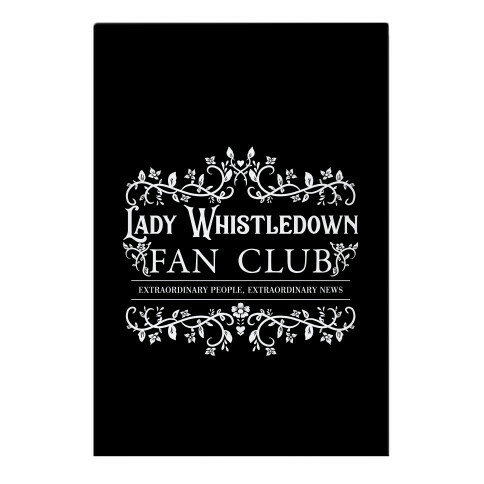 Lady Whistledown Fan Club Garden Flag