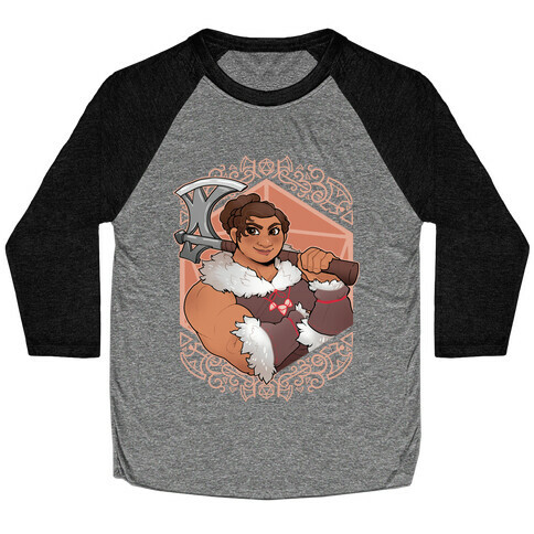 DnD Princesses: Luisa Barbarian Baseball Tee