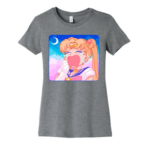 Crying Usagi Sky Womens T-Shirt