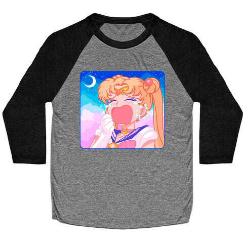 Crying Usagi Sky Baseball Tee