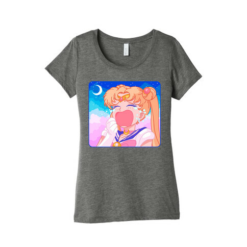 Crying Usagi Sky Womens T-Shirt