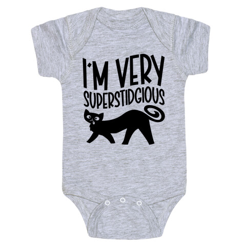 Superstidgious Derpy Cat Parody Baby One-Piece