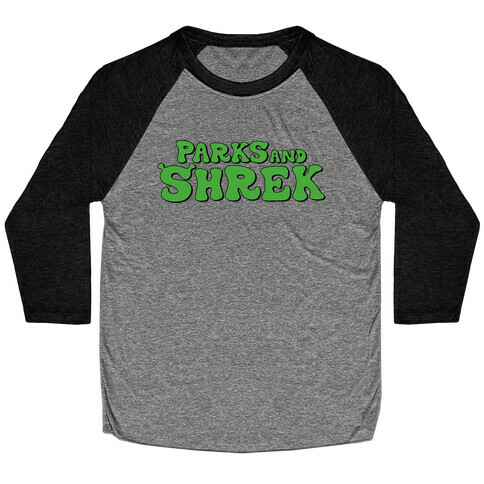 Parks and Shrek Parody Baseball Tee