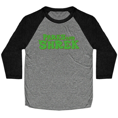 Parks and Shrek Parody Baseball Tee