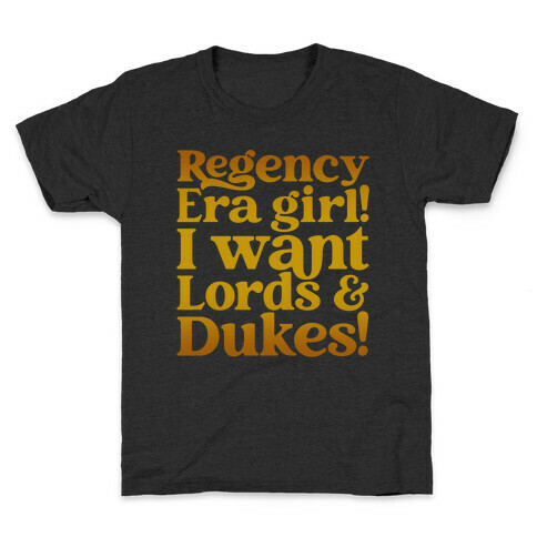 Regency Era Girl Parody Kids T-Shirt