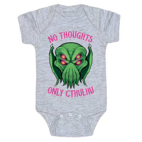 No Thoughts Only Cthulhu Baby One-Piece