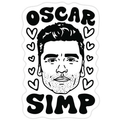 Oscar Simp Parody Die Cut Sticker