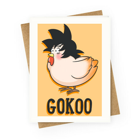 Gokoo Chicken Parody Greeting Card