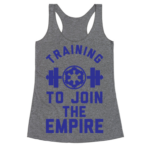 Training To Join The Empire Racerback Tank Top