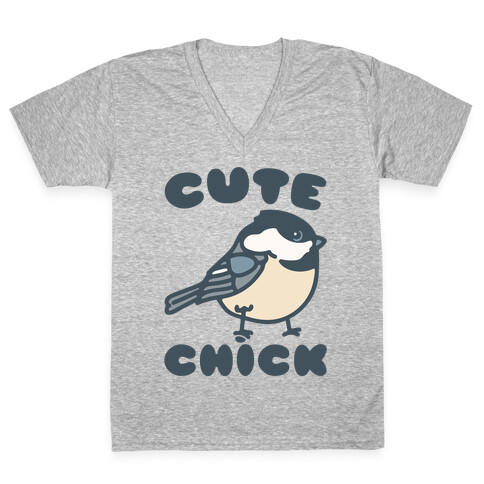 Cute Chick V-Neck Tee Shirt