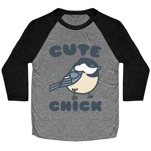 Cute Chick Baseball Tee