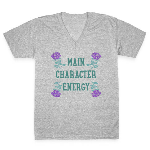 Main Character Energy V-Neck Tee Shirt