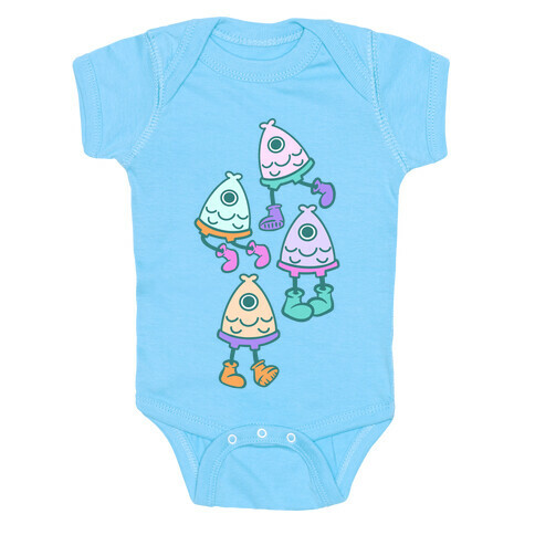 Fish Leggies  Baby One-Piece