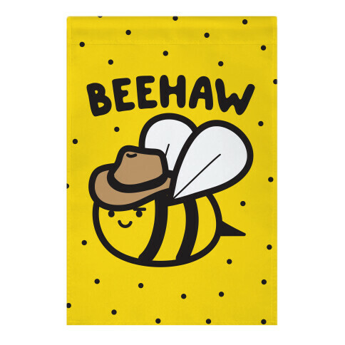 Beehaw Cowboy Bee Garden Flag