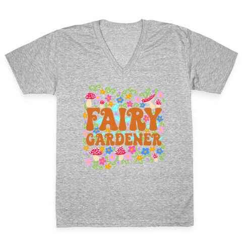 Fairy Gardener V-Neck Tee Shirt