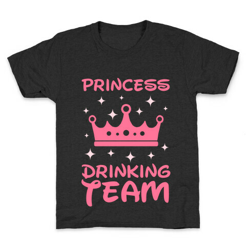Princess Drinking Team (Light Print) Kids T-Shirt