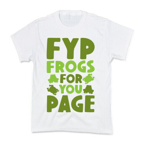 FYP Frogs For You Page Parody Kids T-Shirt