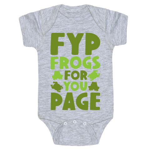 FYP Frogs For You Page Parody Baby One-Piece