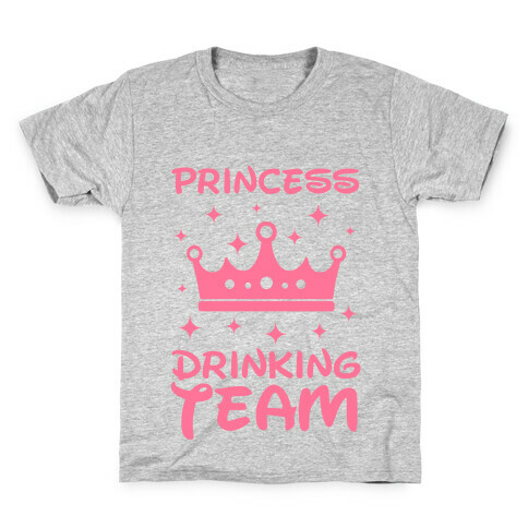 Princess Drinking Team Kids T-Shirt