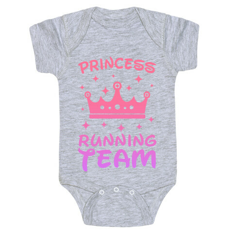 Princess Running Team Baby One-Piece