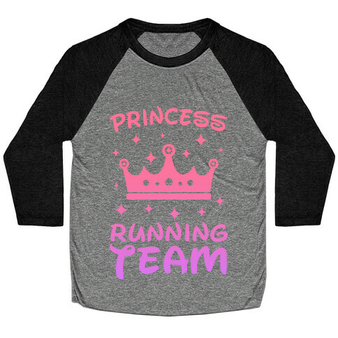 Princess Running Team Baseball Tee