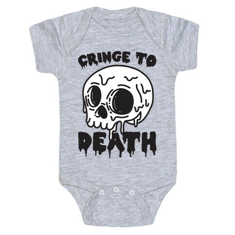 Cringe To Death Skull Baby One-Piece