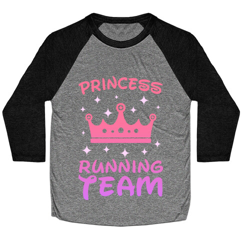 Princess Running Team (sunset) Baseball Tee