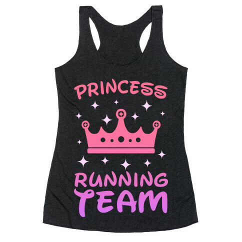 Princess Running Team (sunset) Racerback Tank Top