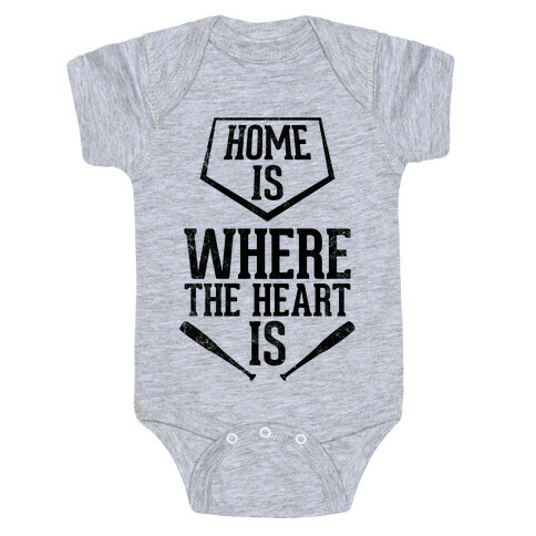 Home Is Where The Heart Is (Vintage) Baby One-Piece