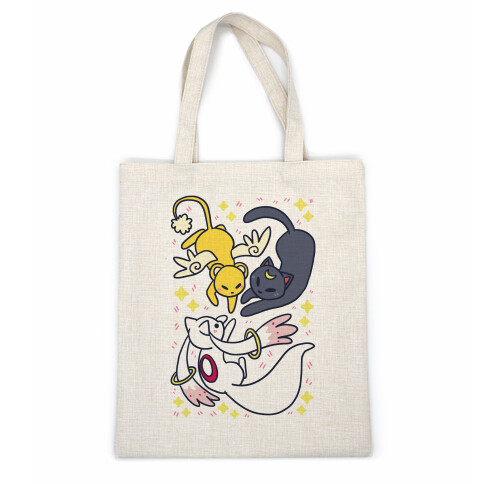 Magical Mascots - Luna, Kero and Kyubey Casual Tote