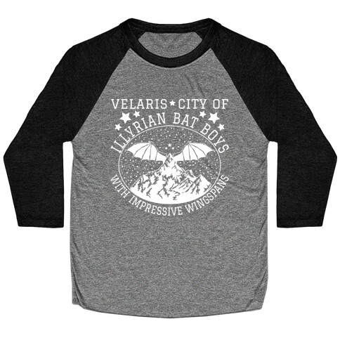 City Of Illyrian Bat Boys With Impressive Wingspans Baseball Tee