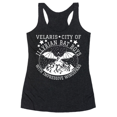 City Of Illyrian Bat Boys With Impressive Wingspans Racerback Tank Top