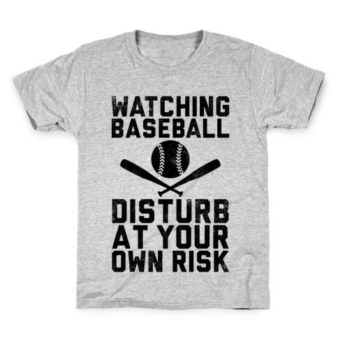 Watching Baseball (Vintage) Kids T-Shirt