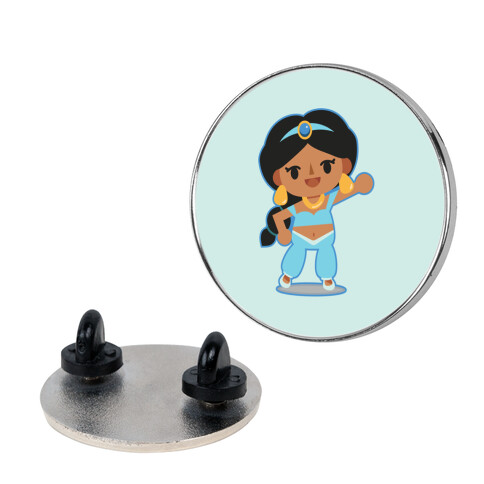 Princess Crossing Jasmine Parody Blue Pin