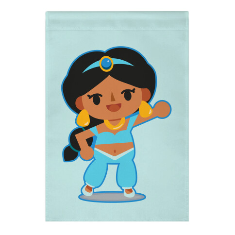 Princess Crossing Jasmine Parody Blue Garden Flag