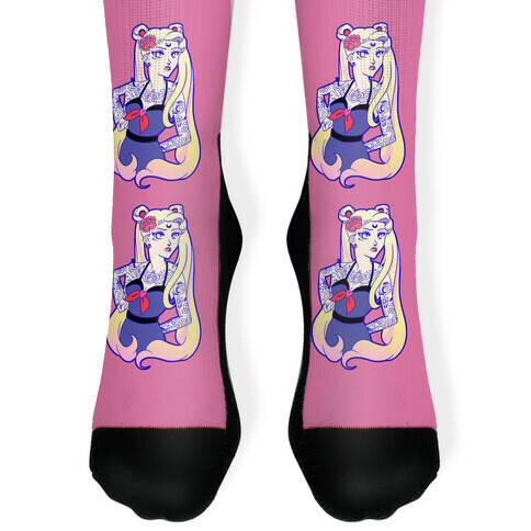 Punk Sailor Moon Sock