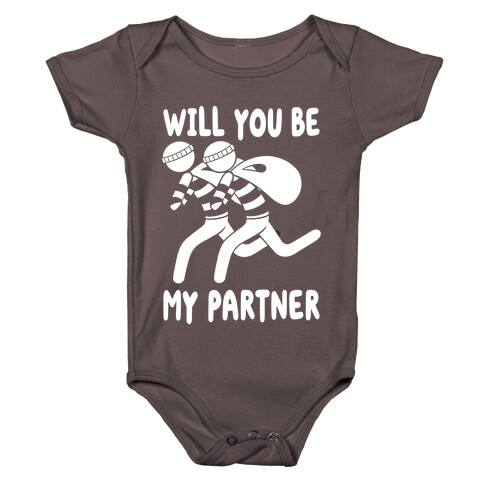 Will You Be My Partner? Baby One-Piece