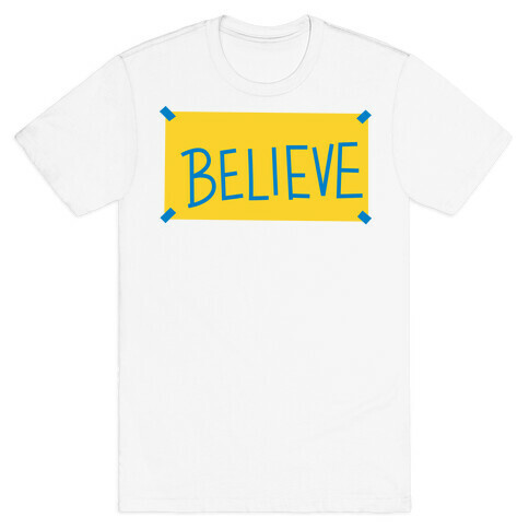 Believe Locker Room Poster T-Shirt