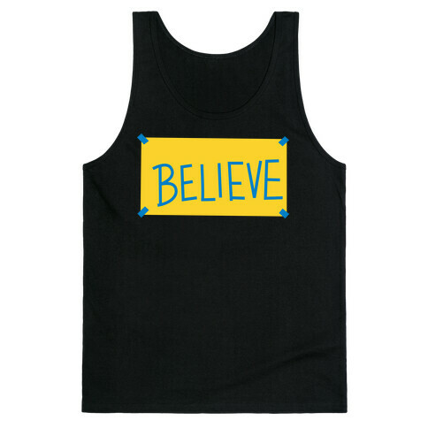 Believe Locker Room Poster Tank Top