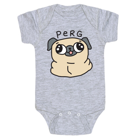 Perg Derpy Pug Baby One-Piece