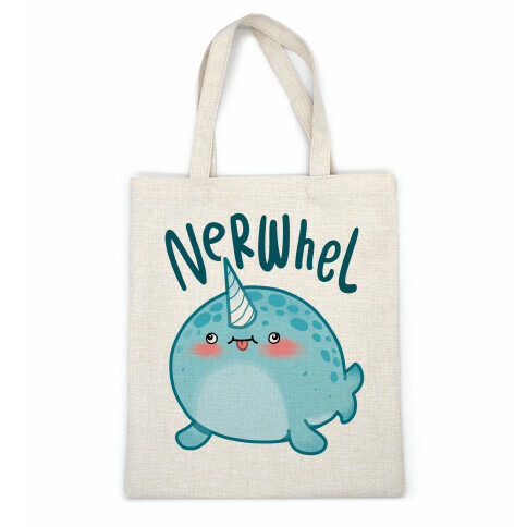 Derpy Narwhal Nerwhel Casual Tote