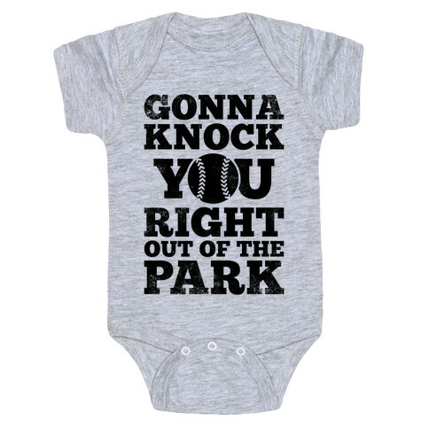 Gonna Knock You Right Out Of The Park (Vintage) Baby One-Piece