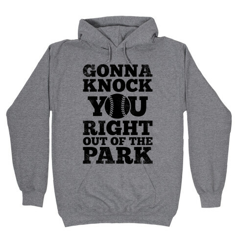 Gonna Knock You Right Out Of The Park (Vintage) Hooded Sweatshirt