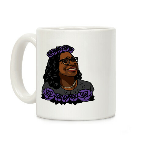 Ketanji Brown Jackson Flower Crown Coffee Mug
